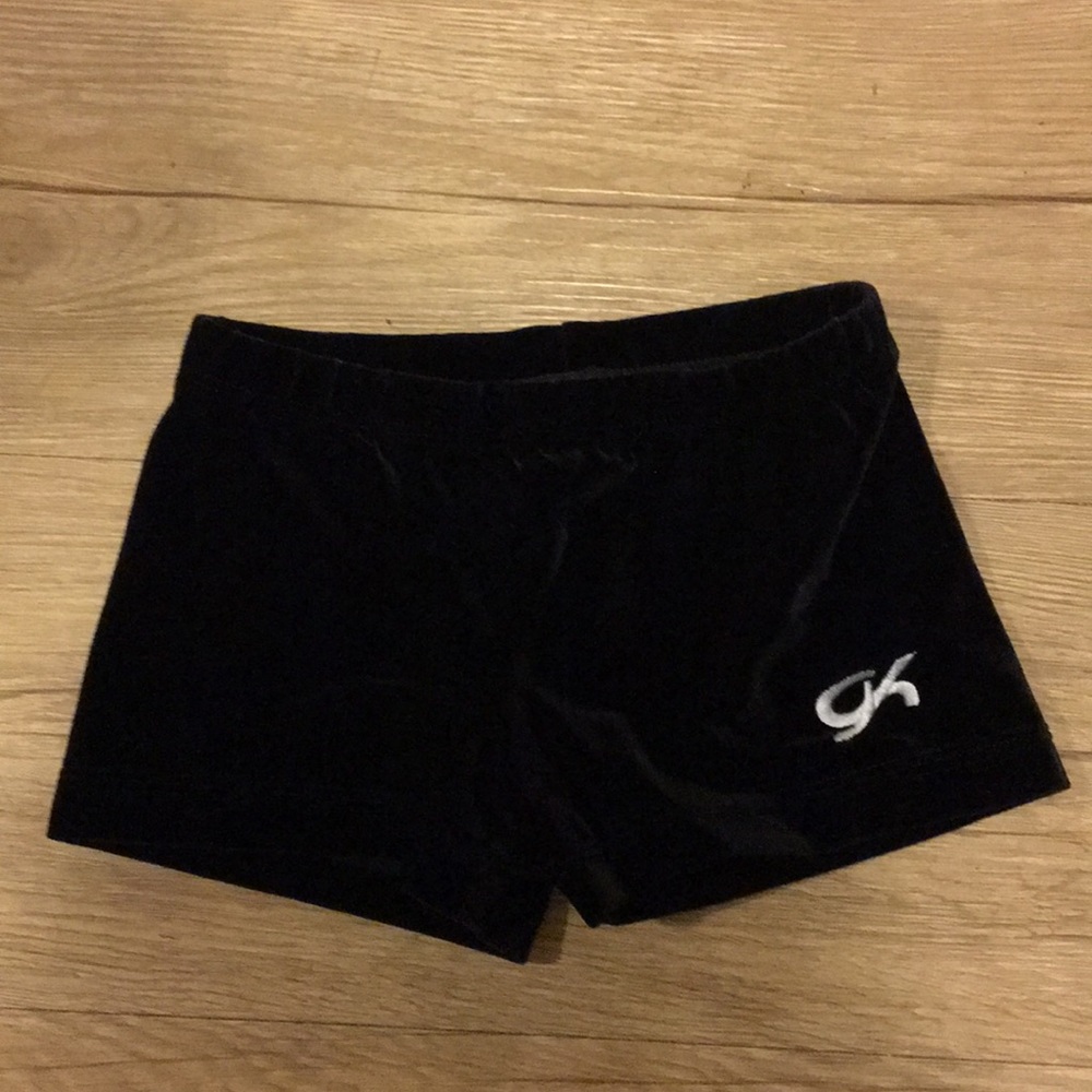 Black gymnastic shorts